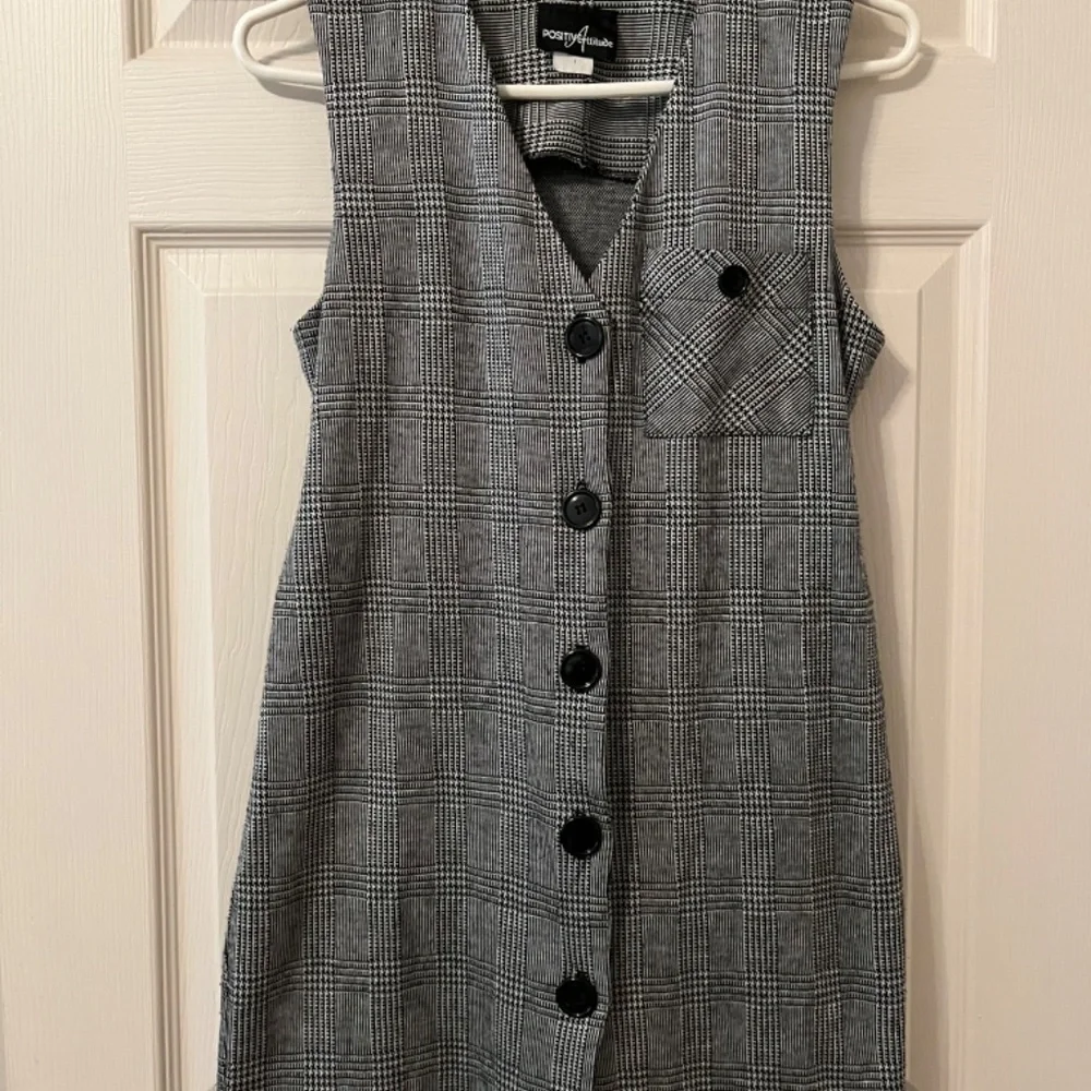 Vintage checkered tunic vest - Picture 1 of 9